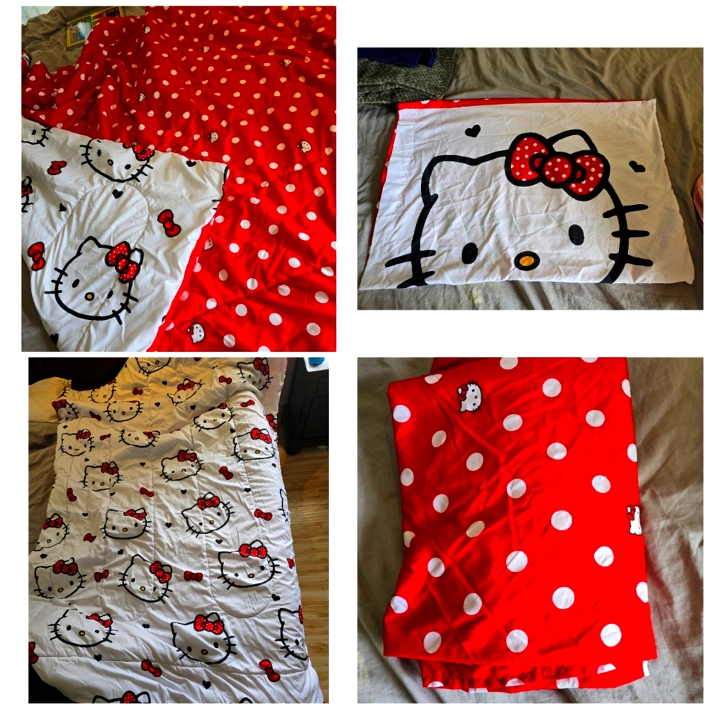 Hello kitty brand  twin bedding set